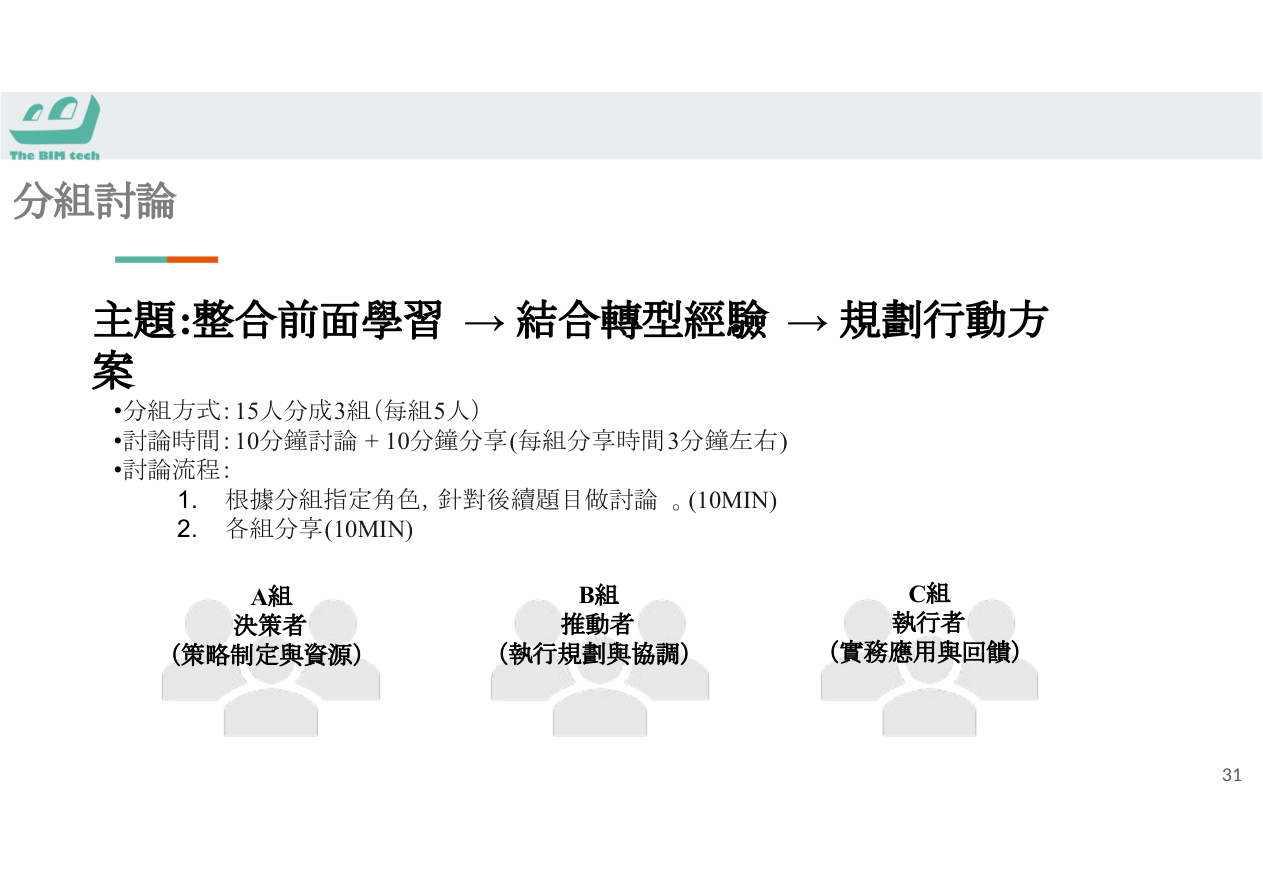 台灣BIM職涯發展路徑